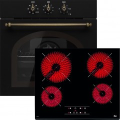 Teka HRB 6100 AT + TZ 6415 Φούρνος άνω Πάγκου 70lt με Κεραμικές Εστίες Π59.5εκ. Μαύρος Teka HRB 6100 AT + TZ 6415 Φούρνος άνω Πάγκου 70lt με Κεραμικές Εστίες Π59.5εκ. Μαύρος